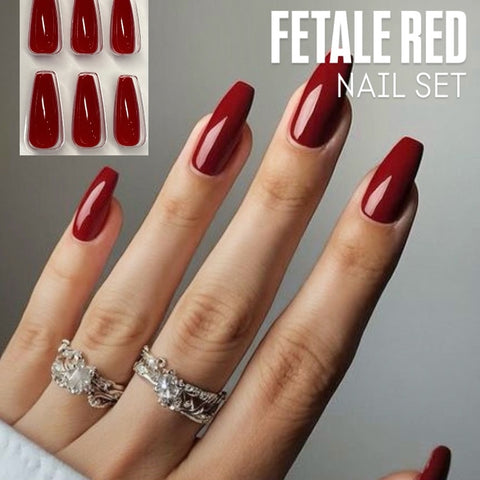 FETALE RED NAIL SET