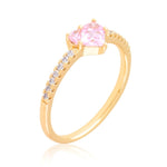 18mm PINK HEART RING